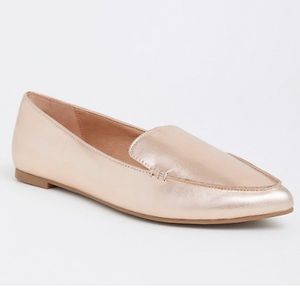 Gorgeous Rose Gold Pointed Tor Loafer WW